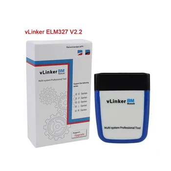 ELM327 V2.2 VLINKER BM Združljive Bluetooth 3.0 Avto Orodje za Diagnostiko, OBD2 za BMW BIMMERCODE Kodo Bralnik za Skener