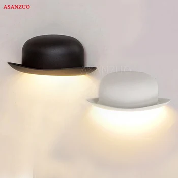 Ustvarjalne klobuk LED Aluminija stenske svetilke postelji, kopalnica, Ogledalo svetlobe doma dekor Oltarja Hodnik, Balkon Verandi svetlobe