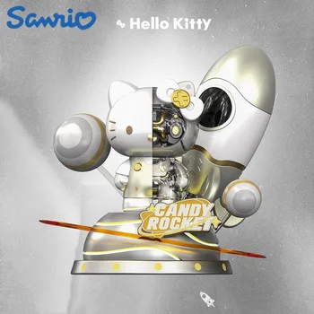 Nova Omejena Sanrio Hello Kitty Model S Svetlobo, Sladkarije Srce Raketa Pol Mehanske Snemljiv Anime Garaža Kit Zbirateljske Darilo