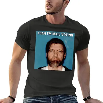 Ja sem X27M Poštno Glasovanje Unabomber Ted Kaczynski Oversize T-Srajce Moda Moških Oblačil Kratek Rokav Ulične Velikosti Vrhovi T