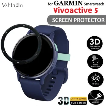 10PCS 3D Mehko Zaščitnik Zaslon za Garmin Vivoactive 5 Pametno Gledati Polno Kritje PMMA HD Jasno Zaščitno folijo