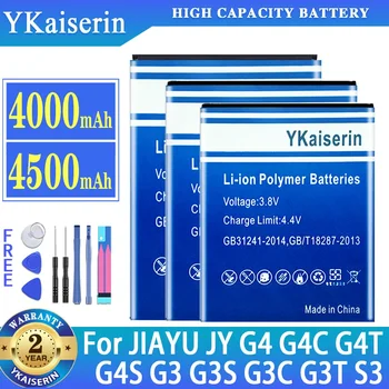 YKaiserin JY-G4 JY-G3 JY-S3 Baterija Za JIAYU JIA YU G4 G4C G4T G4S S3 S3 G3S G3C G3T Visoka Zmogljivost batteria + Brezplačna Orodja