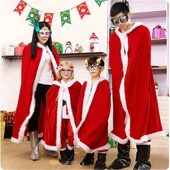 Božič Santa Cape Cosplay Santa Rdeče Mah Hooded Plašč 2023 Božič Odraslih, Dama, Fant, Dekle, Cosplay Pustni Kostum Stranka Clubwear