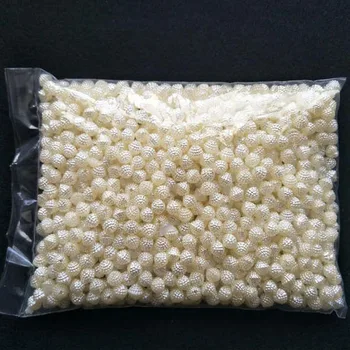 ABS imitacije pearl DIY ročno materiala beaded nakit dodatki Slonokoščena bela dvojna luknja Yangmei opozoril noge svoboden noge