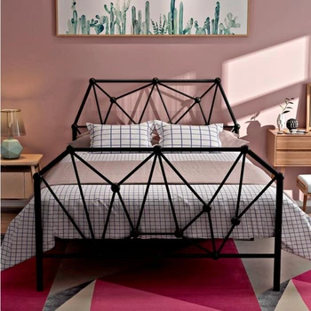 Preprost slog, Nordijska civilne gostiteljice leži železa umetnosti posteljo 1,2 m 1,5 m eno zakonsko posteljo odrasle otroke
