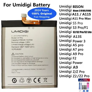 2024 Originalne Baterije Za UMI Umidigi A9 A5 A7 A7S Pro A11S A13S A11 Pro Max Bison GT2 X10S X10G F2 F1 Moč 3 S2 G1 S3 S5 Pro