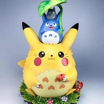 Ornament Pokemon Totoro akcijski Anime Slika avto Dekoracijo otroci igrače Zbiranje Dekle, fant nagrada nagrada Božično darilo za Rojstni dan