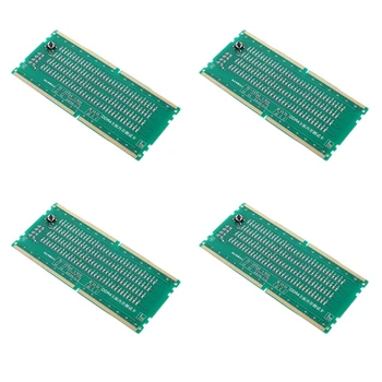 4X DDR4 Test Sim Reže RAM Pomnilnika Ven LED Desktop Motherboard Popravila Analyzer Tester