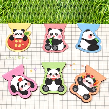 Lepe Risanke Panda Magnet Zaznamek Učenje Tiskovine Ustvarjalne Zaznamek Magnetne Za Knjige Kawaii Šolske Potrebščine