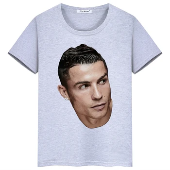 Ronaldo je natisnjena otroška oblačila športna otroška T-shirt poletje sivo kratka sleeved fantje in dekleta vrhovi