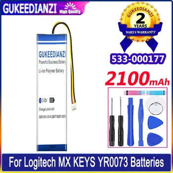GUKEEDIANZI Baterije 533-000177 533000177 2100mAh Za Logitech YR0073 MX TIPKE Bateria
