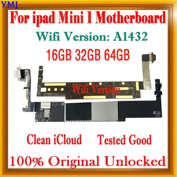 Matično ploščo za iPad Mini 1, IOS Sistem, Prosti iCloud, Št ID Računa, Wi-Fi A1432, A1454 ali A1455, 3G SIM, Logika MainBoard