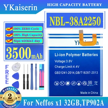 3500mAh NBL-38A2250 YKaiserin Baterija za TP-link Neffos X1 32GB,TP902A Visoke Kakovosti Zamenjava Batteria + Brezplačna Orodja