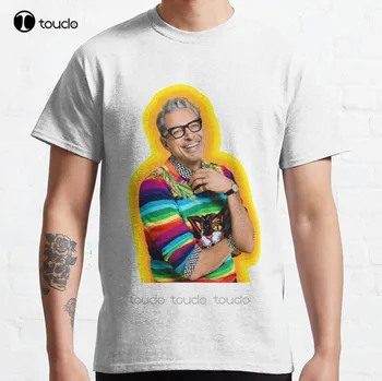 Novo Jeff Goldblum Sreče Klasičnih T-Shirt Majica Cotton Tee Moški Srajco Po Meri Aldult Teen Unisex Digitalni Tisk Tee Majice