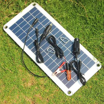 12W 18V Prilagodljiv Solarni panel polnilnik 12V akumulator mobilni telefon napolnite pol 30W