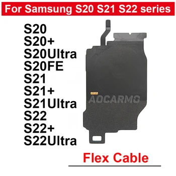 Za Samsung Galaxy S20 S21 S22 Plus Ultra S21+ S20FE Brezžično Polnjenje Indukcijsko Tuljavo In NFC Modul Flex Kabel za Popravilo Delov