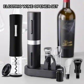 Električni Odpirač za Vino za ponovno Polnjenje vakuumske vino sveže-vodenje plug Pourer Decanter Prenosni Filter komplet za Rezalnik Folije, Kuhinjo, Bar