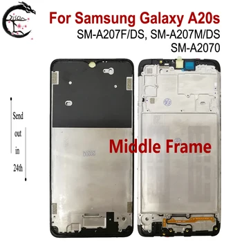 A20s Sredini Okvirja Za Samsung Galaxy A20s 2019 Sredini Okvirja SM-A207F/DS SM-A207M/DS sprednje Ohišje mobilnega Telefona okvir Zamenjava