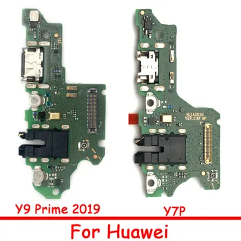 10Pcs/veliko Originalno Polnjenje prek kabla USB Priključek za Polnilnik Odbor Flex Za Huawei Y5 Y6 Y7 Y9 Prime 2018 Y6P Y7P Y8P Y6S Y7A Y8S