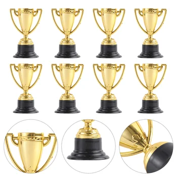 8/10/16/20pcs Mini Plastični Zlato Nagrado Pokal Pokal Soccer Medalje Nagrado Pokal Začetku Izobraževalne Igrače, Nogomet Darila