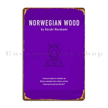 Norveški Les Kovinski Znak, Dnevna Soba Retro Prilagodite Natisnjeni Jama Tin Prijavite Plakat