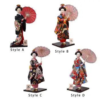 Japonski Gejša Orientalski Lutka, 30 cm Obrt Miniaturne Figurice, Folk Azijskih Gejša Lutka za Domačo Pisarno Tabela Dekoracijo