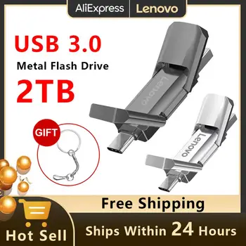 Lenovo USB 3.0 2TB Pero Disk 1TB USB Flash Diski 512GB Pendrive 128GB 256GB USB Ključek, ki je Neprepustna Za Telefone PC TV Hitra Dostava