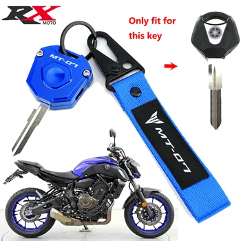 CNC Tipko Kritje Primera Lupini za Varstvo & Vezenje Keyring Keychain Ključnih Verige Motocikel Pribor Za Yamaha MT07 MT-07 MT 07