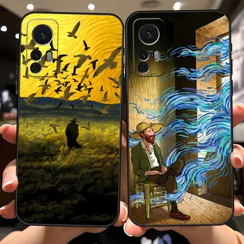 Smešno Van Gogh Primeru Telefon Za Xiaomi POCOF3 X3 GT M4Pro M3 X4Pro NFC Opomba 10Pro Redmi Opomba 11 11T 10 9 Pro Plus Kritje