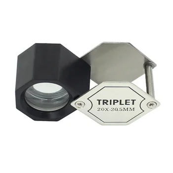 20x Povečava Prenosnih Pocket Nakit Magnifiers Optično Steklo Objektiva Dragulj Povečevalno Steklo Opredeliti Loupe